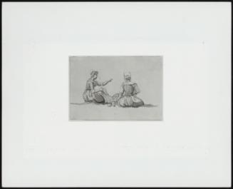 Two Girls Seated