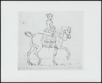 Woman in a Tricorn Hat on a Horse