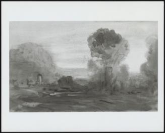 Landscape With Trees; Building In Left Middle Distance - One Of A Set Of Eleven