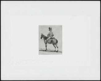 Soldier with Rifle on Horseback