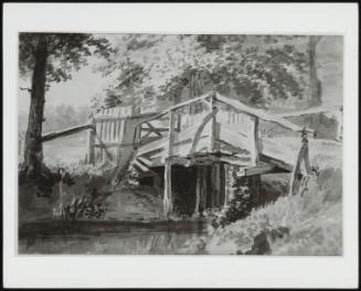 Stream and Wooden Bridge