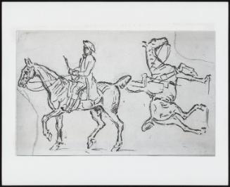 Studies of a Man on Horseback.