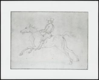 Rider in a Tricorn Hat on a Galloping Horse