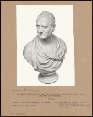 An English White Marble Bust of the Rt. Hon. William Wellesley Pole, 3rd Earl of Mornington.