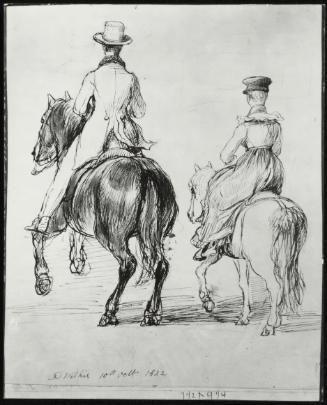 Two Riders Seen From Behind