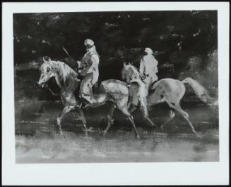 Arab Horsemen, Two Grey Horses