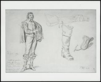 Studies of a Standing Figure, and of a Boot
