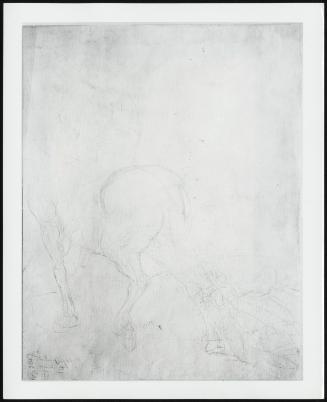 The Connoisseur; Verso: Rough Sketch Of Horse And Rider