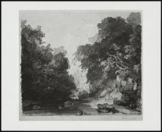 Roslyn Castle - A Wooded River Landscape