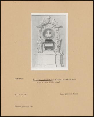 Design for a Monument to a Viscount, His Wife and Child