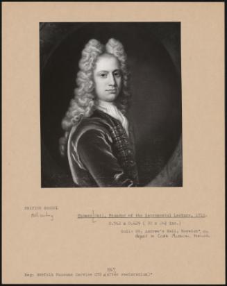 Thomas Hall, Founder Of The Sacramental Lecture, 1715