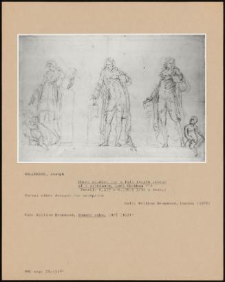 Three Studies for a Full Length Statue of a Statesman, Lord Chatham