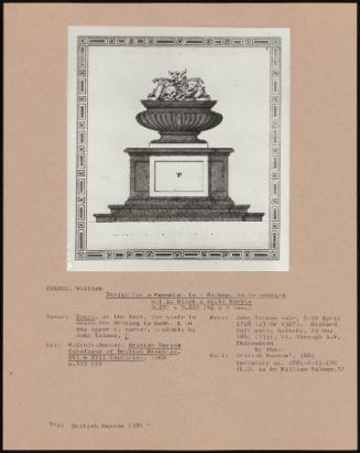 Design for a Monument to a Bishop, to Be Carried Out in Black and White Marble