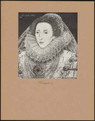 Portrait Of Queen Elizabeth Dated 1589