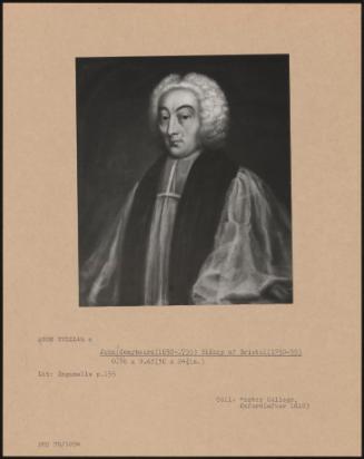 John Conybeare (1692–1755) Bishop Of Bristol (1750–55)