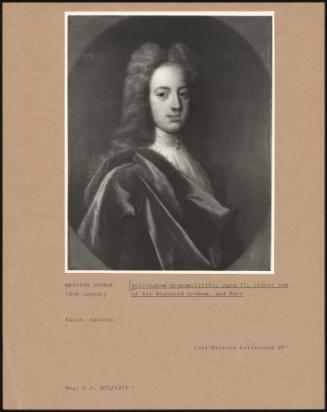 Bellingham Graham, (1716), Aged 13, Eldest Son Of Sir Reginald Graham, 2nd Bart