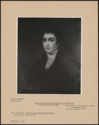 Posthumous Portrait Of John Griffith Of Cefnamwlch