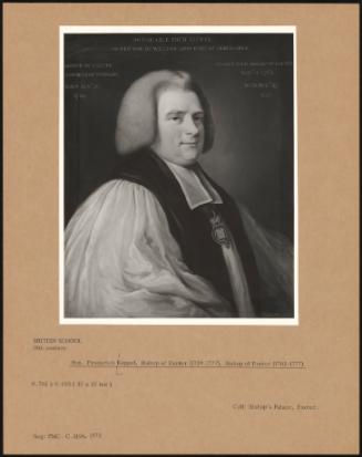 Hon Frederick Keppel, Bishop Of Exeter (1729–1777), Bishop Of Exeter (1762–1777)