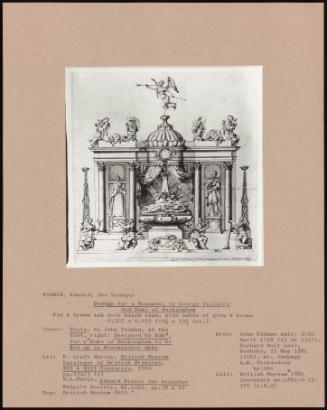 Design for a Monument to George Villiers 2nd Duke of Buckingham