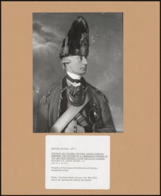 Portrait Of Colonel The Hon Cosmo Gordon, Wearing The Uniform Of A Grenadier Company Of The 3rd Foot Guards, Later The Scots Guards