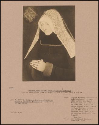 Unknown Lady Called Lady Margaret Beaufort