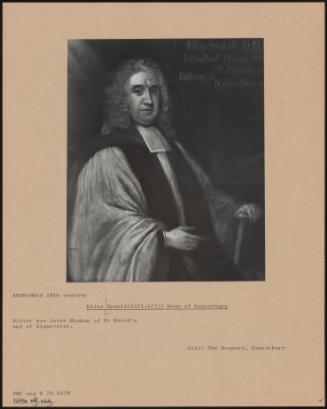 Elias Sydall (1671–1733) Dean Of Canterbury