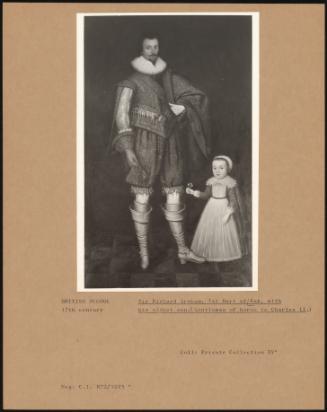 Sir Richard Graham, 1st Bart Of Esk, With His Eldest Son (Gentleman Of Horse To Charles II )