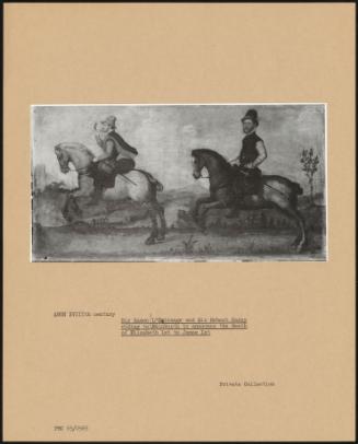 Sir Hamon L'estrange And Sir Robert Carey Riding To Edinburgh To Announce The Death Of Elizabeth 1st To James Ist