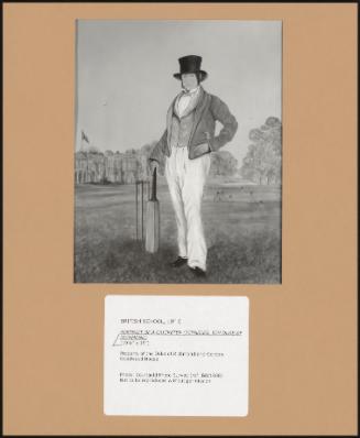 Portrait Of A Cricketer (charles, 5th Duke Of Richmond)