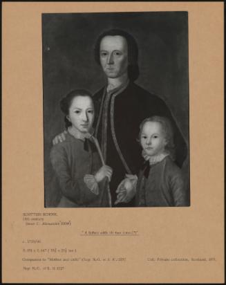 A Father With His Two Sons"; 0 851 X 0 647 (33 1/2 X 25 1/2 Ins)"
