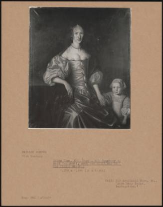 Helen Hope, Mrs Gault, 6th Daughter Of Lord Craighall, With Her Child (Who Is The Pinkie Ghost )