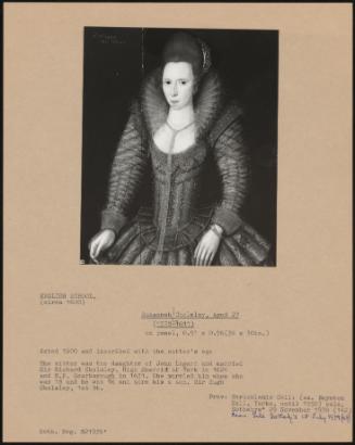 Susannah Cholmley, Aged 27 (1578-1611)