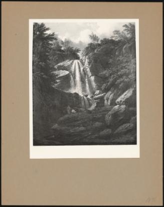 Landscape With Waterfall And Figures