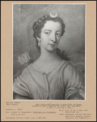 Lady Elizabeth Grenville (ca. 1720-1769) As Diana