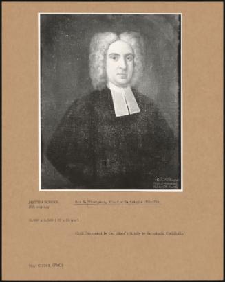 Rev S Thompson, Vicar Of Barnstaple 1710–1734