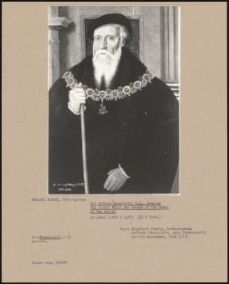 Sir Anthony Wingfield, Kg, Wearing The Collar Chain And George Of The Order Of The Garter