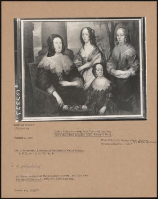 Called Sidney (Wynne), Mrs Thelwall, And Her Three Daughters As Girls, Jane, Sidney & Mary