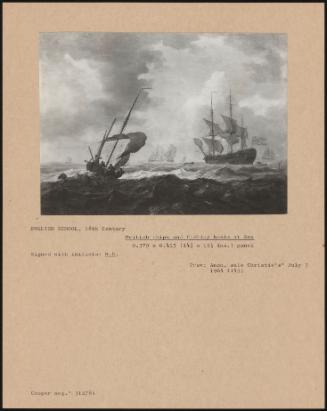 British Ships And Fishing Boats At Sea