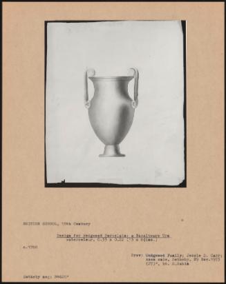 Design For Wedgwood Porcelain: A Basalt Ware Urn