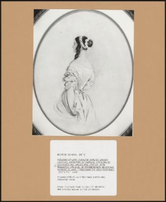 Portrait Of Lady Caroline Gordon Lennox, Daughter Of Charles, 5th Duke Of Richmond And Lennox And Wife Of John Brabazon, 5th Earl Of Bessborough, Whom She Married In 1849; Three-Quarter View From Back