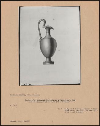 Design For Wedgwood Porcelain: A Basalt Ware Jug