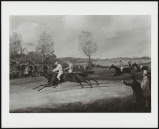 Steeplechase At Market Harborough: The Finish