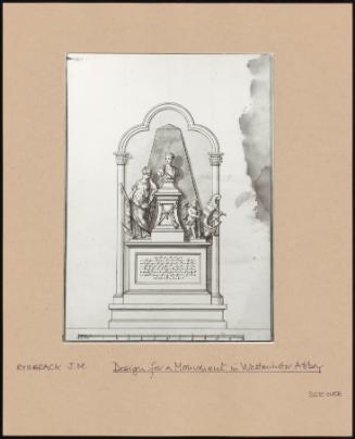 Design for a Monument in Westminster Abbey to a Naval Hero, Possibly Admiral Edward Vernon