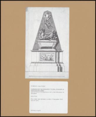 A Design for the Monument to Earl Stanhope in Westminster Abbey