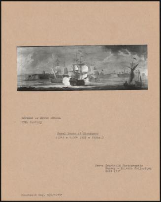 Naval Scene At Sheerness
