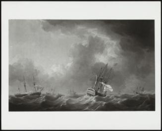 Shipping In A Rough Sea With Six Ships