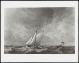 Shipping In A Rough Sea (Seascape - Shipping In A Swell) - One Of A Pair