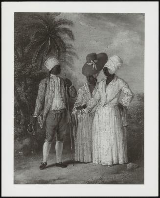 A West Indian Dandy And Two Ladies