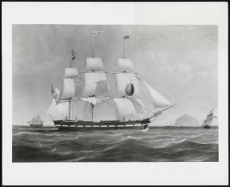 Black Ball Line Packet Ship New York Off Ailsa Craig, 1836