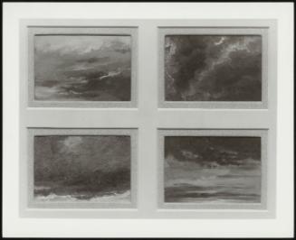Set of Four Sky Studies in One Frame